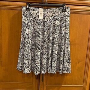 Loft Skirt Black And White